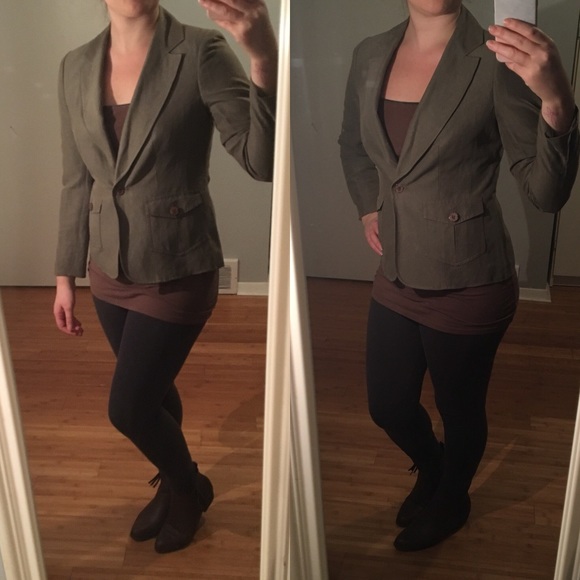 Talbots Petite Green Blazer - Picture 1 of 4